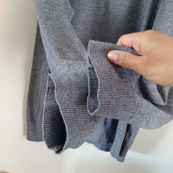 Quarter Zip Pull over Sweater Blue 2XL - Picture 2 of 9